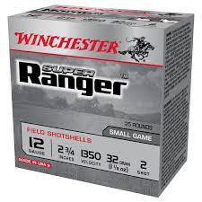 Winchester Super Ranger 12ga Ammunition # 2 Shot (25pk) (RA125V2)