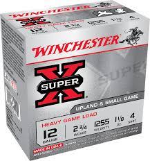 Winchester Super X HS Ammunition 12 Gauge 2-3/4" 1-1/8 oz #4 Shot (25pk)