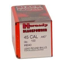 445 Round Hornady Muzzleloading Lead Round Ball .440