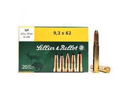 Sellier & Bellot Ammunition 9.3x62 285 Grain Soft Point (20pk)