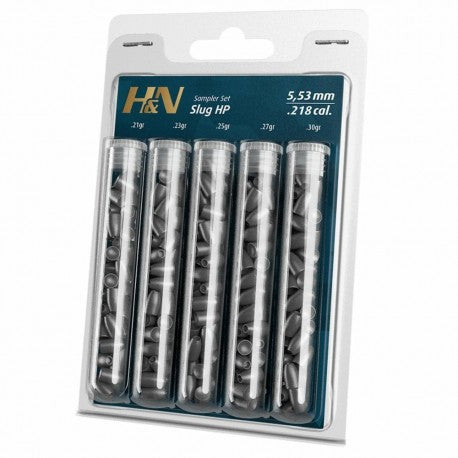 H&N Slug Air Pellets Sample Pack(.218) 22 Cal 4 Types (24391)