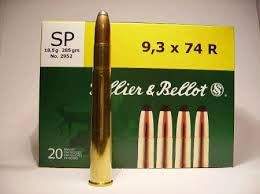 Sellier & Bellot Ammunition 9.3x74R 285 Grain Soft Point (20pk)