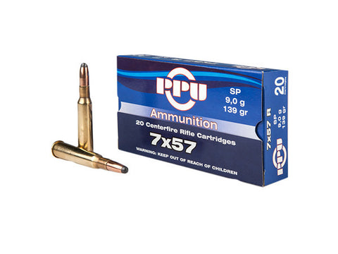 Prvi Partizan PPU Ammunition 7x57 173 Grain Soft Point (20pk)