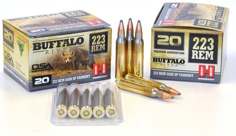 Buffalo River Ammunition 223 Remington 55 Grain Soft Point Varmint (20pk)