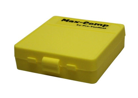 Pro-Tactical Max Comp Ammo Box Small Pistol 100 Round Yellow Fits 380 ACP, 9mm Luger