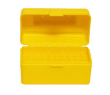 Pro-Tactical Max Comp Ammo Box Small Rifle 50 Round Yellow Fits 17 Remington, 204 Ruger, 223 Remington