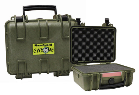 Pro-Tactical Max Guard Cyclone Series Handgun / Pistol Hard Case - 30.5cm x 25cm x 14.5cm Green