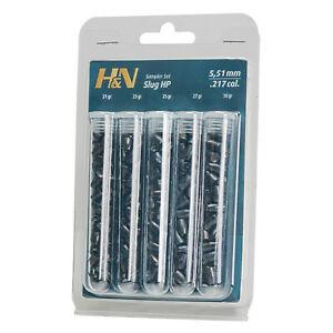 H&N Slug Air Pellets Sample Pack (.249) 25 Cal 5 Types (24402)
