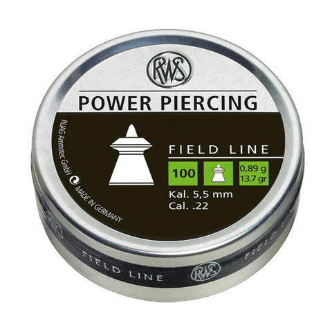 RWS Power Piercing 0,81g/13.7gr  22 Cal Air Pellets (100pk) (2318603)