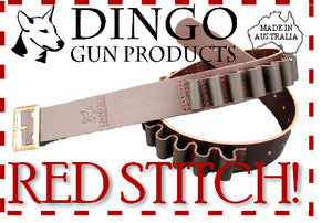 Dingo Leather Redstitch standardshot Belt 410G
