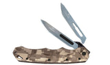 Havalon Piranta-Desert Digi-Cam Stag Folding Knife (XTI-60ASTAGDCAMO)