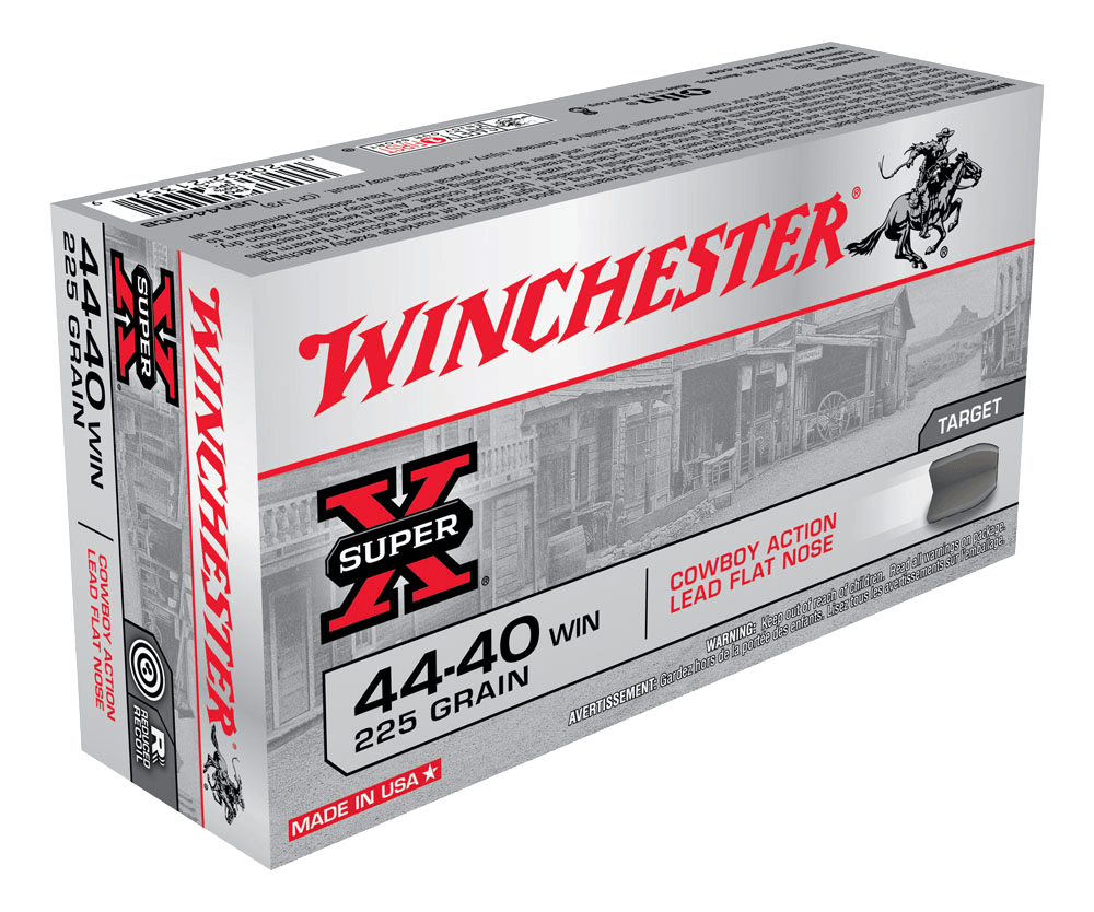 44wcf Shot Shell Winchester USA Cowboy Ammunition 44-40 WCF 225 Grain Lead Flat Nose (5 ...