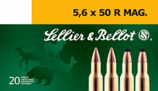 Sellier & Bellot 5.6x50R Magnum Ammunition 50 Grain Soft Point (20pk)
