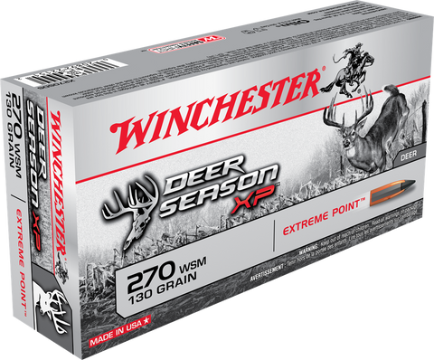 Winchester Deer Season XP 270 WSM Ammunition 130 Grain Extreme Point (20pk)